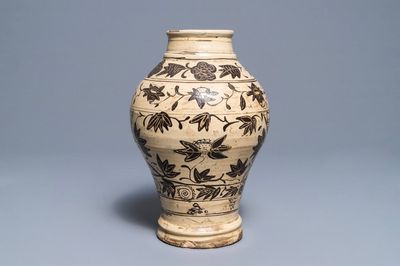 A Chinese Cizhou painted vase, Yuan