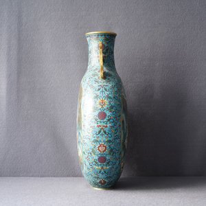 A Chinese cloisonné 'deer and crane' moonflask vase, Qianlong mark, 19th C. — photo 8