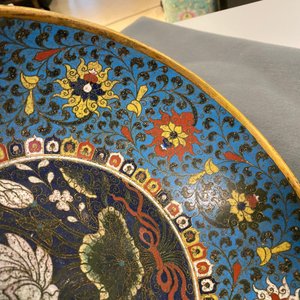 A Chinese cloisonné 'dragon' bowl, Wanli mark but probably later — 照片 11