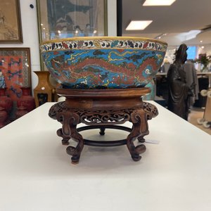A Chinese cloisonné 'dragon' bowl, Wanli mark but probably later — 照片 24