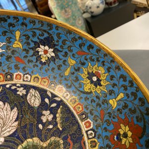 A Chinese cloisonné 'dragon' bowl, Wanli mark but probably later — 照片 10