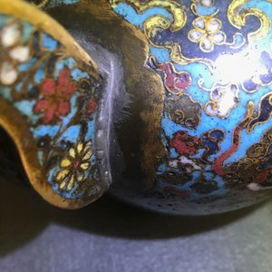A Chinese cloisonné ewer with Buddhist lions, Ming — 照片 15