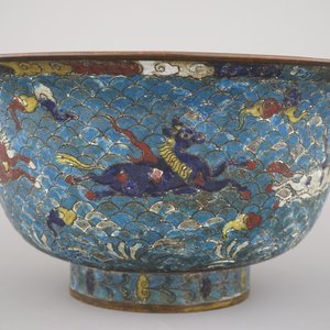 A Chinese cloisonne "Horses of Mu Wang" bowl, Ming dynasty — 照片 10