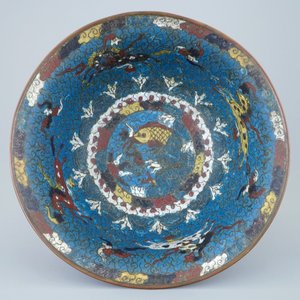 A Chinese cloisonné "Horses of Mu Wang" bowl, Ming — photo 3