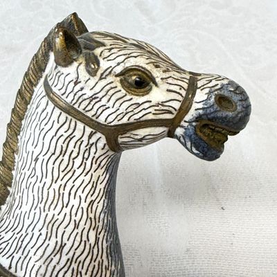 A Chinese cloisonné model of a horse — foto 10