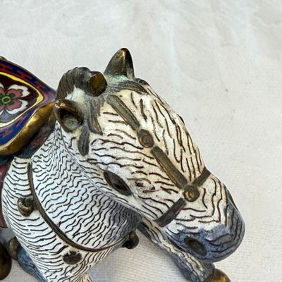 A Chinese cloisonné model of a horse — foto 14