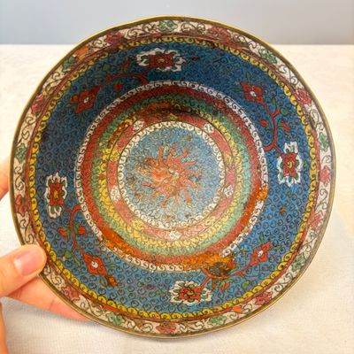 A Chinese cloisonné 'Phoenixes' bowl — photo 7