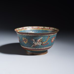 A Chinese cloisonné 'Phoenixes' bowl — photo 1