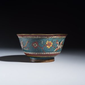 A Chinese cloisonné 'Phoenixes' bowl — photo 5