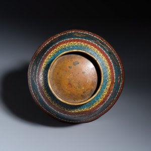 A Chinese cloisonné 'Phoenixes' bowl — photo 7