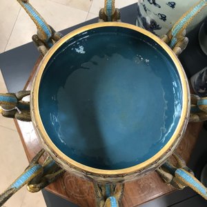 A Chinese cloisonné replica of the seismograph by Zhang Heng, 20th C. — 照片 18