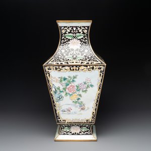 A Chinese cloisonné vase with birds among flowering branches, 20th C. — photo 5