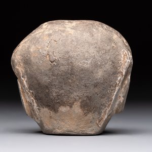 A Chinese cold painted terracotta head of a lady, Han — photo 5