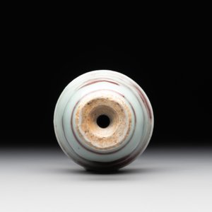 A Chinese copper-red and white 'chilong' stem cup, Ming — photo 7