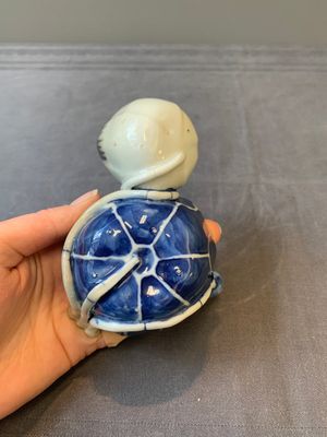 A Chinese copper-red, blue and white lotus-shaped water dropper, Kangxi — photo 11