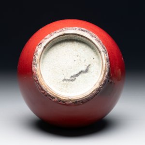 A Chinese copper-red-glazed bottle vase, 19th C. — photo 6