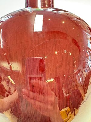 A Chinese copper-red-glazed bottle vase, 20th C. — photo 7