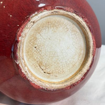 A Chinese copper-red-glazed bottle vase — photo 9