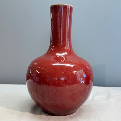 A Chinese copper-red-glazed bottle vase — photo 3