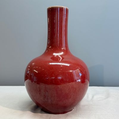 A Chinese copper-red-glazed bottle vase — photo 4