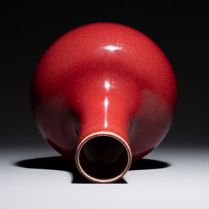 A Chinese copper-red-glazed bottle vase — photo 5