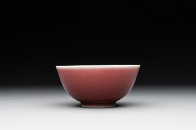 A Chinese copper-red-glazed bowl, 18th C.