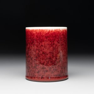 A Chinese copper-red-glazed brush pot, 'bitong', 18th C. — photo 2