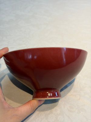 A Chinese copper-red-glazed 'Lianzi' bowl, Qianlong mark and of the period — photo 4