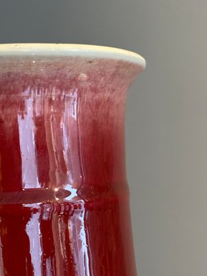A Chinese copper-red-glazed vase, 18/19th C. — photo 5