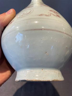 A Chinese copper-red 'yuhuchunping' 'phoenix' vase, Yuan/Ming — foto 6
