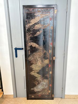A Chinese Coromandel lacquered four-panel folding screen with mountainous landscapes, 17/18th C. — photo 21