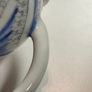 A Chinese 'crane and carps' teapot and cover, Yongzheng — 照片 10