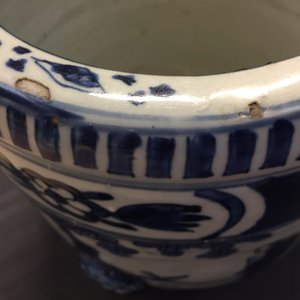 A Chinese cylindrical blue and white censer, Ming, Wanli — photo 14