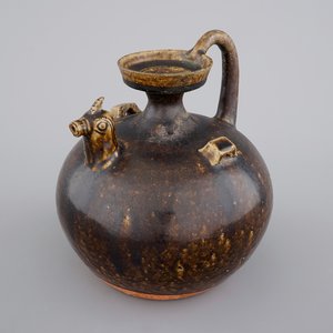 A Chinese dark-glazed chicken head ewer, possibly Han or Jin Dynasty, 3rd-5th C. — photo 1