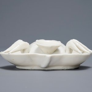 A Chinese Dehua blanc de Chine crab-shaped water dropper, Kangxi — photo 8