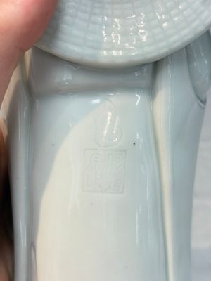 A Chinese Dehua blanc de Chine Damo, Dehua and He Chaozong 何朝宗 mark, 19th C. — photo 13