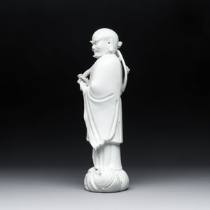 A Chinese Dehua blanc de Chine Damo, Dehua and He Chaozong 何朝宗 mark, 19th C. — photo 2