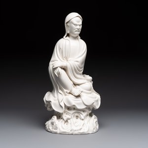 A Chinese Dehua Blanc de Chine 'Damo' group, 20th C. — photo 2