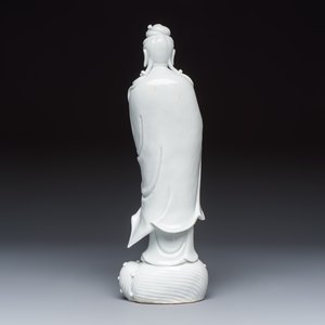 A Chinese Dehua blanc de Chine figure of Guanyin — 照片 4