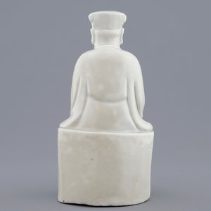 A Chinese Dehua blanc de Chine figure of the poet Li Bai, 18th C. — 照片 4