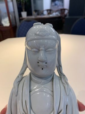 A Chinese Dehua blanc de Chine figure of Wenchang, 20th C. — photo 7