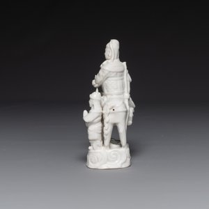 A Chinese Dehua blanc de Chine group of Guandi on horseback and two attendants, Kangxi — 照片 2