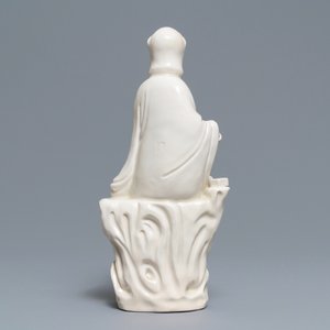 A Chinese Dehua blanc de Chine group of Guanyin with a tiger, 18/19th C. — photo 4