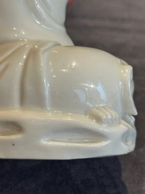 A Chinese Dehua blanc de Chine Guanyin, He Chaozong 何朝宗 mark, 19th C. — photo 17
