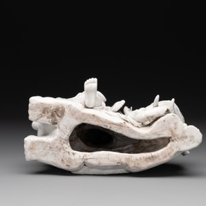 A Chinese Dehua blanc de Chine Guanyin seated on an elephant, 20th C. — photo 7