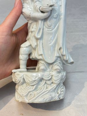 A Chinese Dehua blanc de Chine 'Kuixing' group and a Guanyin, 19th C. — photo 14