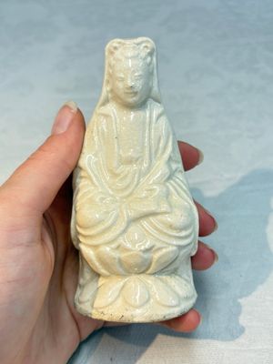 A Chinese Dehua blanc de Chine 'Kuixing' group and a Guanyin, 19th C. — photo 20