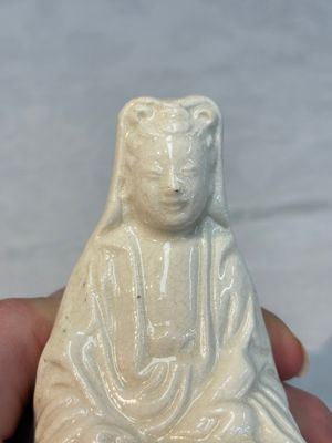 A Chinese Dehua blanc de Chine 'Kuixing' group and a Guanyin, 19th C. — photo 27