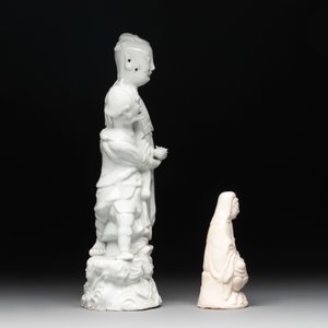 A Chinese Dehua blanc de Chine 'Kuixing' group and a Guanyin, 19th C. — photo 3