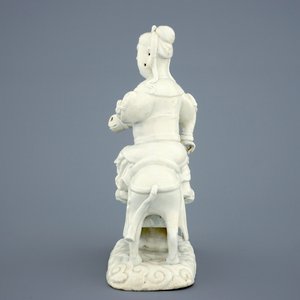 A Chinese Dehua blanc de Chine model of Guandi, God of War, on horse, Ming Dynasty, Chongzhen (1627–1644) — photo 3